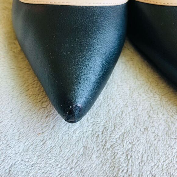 Steven by Steve Madden Black and Tan Whiskey Stiletto D’Orsay Pumps - Picture 12 of 13